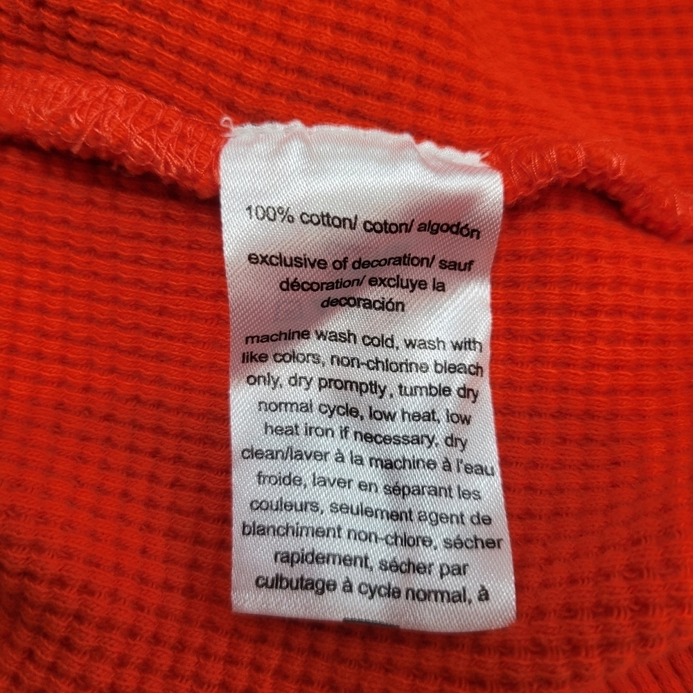 Tommy Hilfiger Orange Hooded Sweater Size S Cotton 100% - Picture 14 of 14